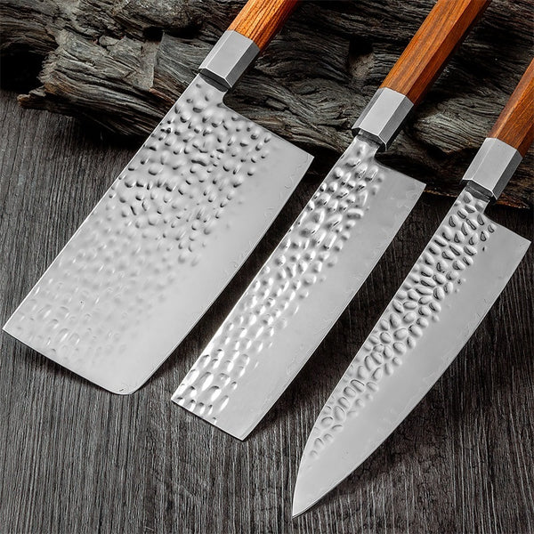 Cuchillo de Cocina Profesional Damascus Sanhe - Acero Forjado de Alta Precisión