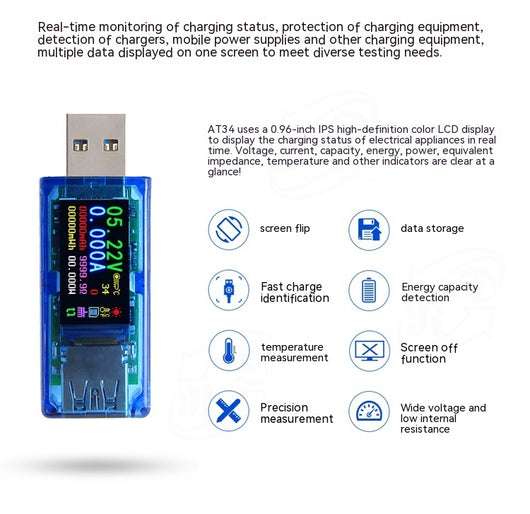 Voltímetro Digital USB con Detector de Carga - Image 17