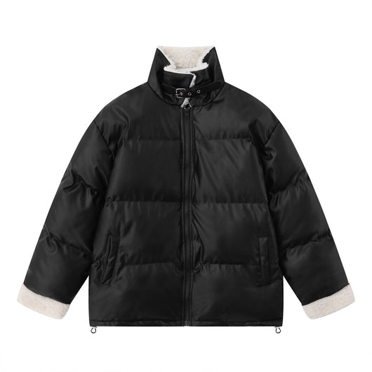 Abrigo de Invierno para Hombre con Cuello de Piel y Acolchado de Algodón - Image 14