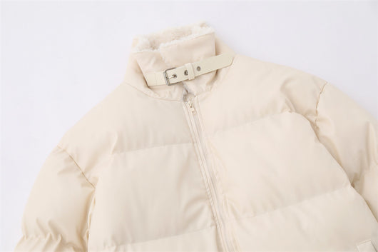 Abrigo de Invierno para Hombre con Cuello de Piel y Acolchado de Algodón - Image 22