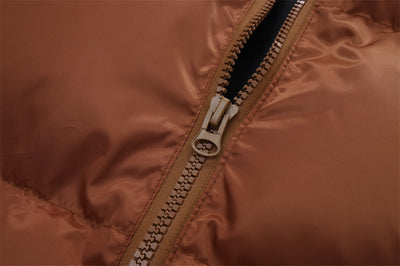 Chaqueta Acolchada de Algodón con Cuello Alto y Estampado Americano - Image 11