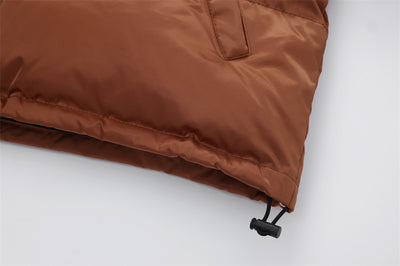 Chaqueta Acolchada de Algodón con Cuello Alto y Estampado Americano - Image 15