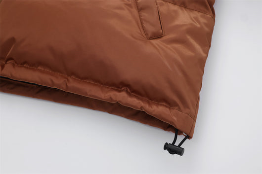 Chaqueta Acolchada de Algodón con Cuello Alto y Estampado Americano - Image 15