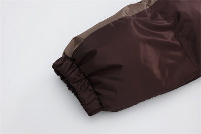 Chaqueta Acolchada de Algodón con Cuello Alto y Estampado Americano - Image 19