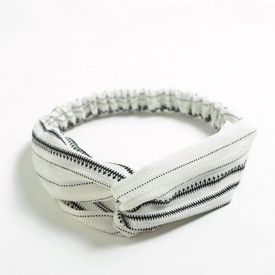 Diadema Bohemia Elástica de Gasa Cruzada para Mujer - Image 97