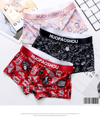 Calzoncillos Boxer Estampados de Seda Helada Transpirable - Image 25