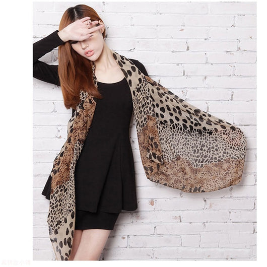 Pañuelo de Seda Estampado Leopardo para Cabello y Cuello - Image 10