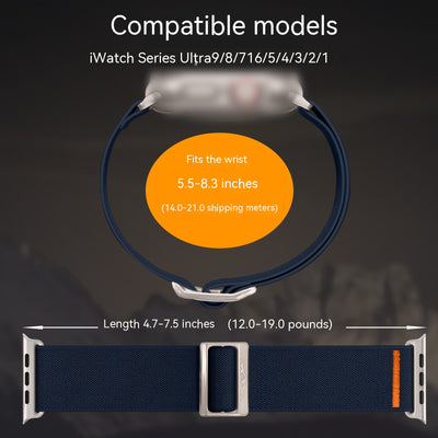 Correa Nylon Elástica Tejida para Apple Watch con Hebilla Ajustable Doble Cara - Image 29