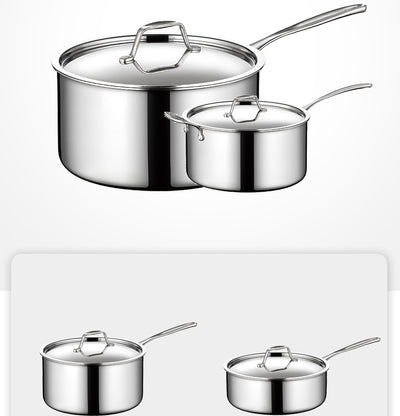Olla para Salsas de Acero Inoxidable 304 con Fondo Triple y Asa Simple - Image 10