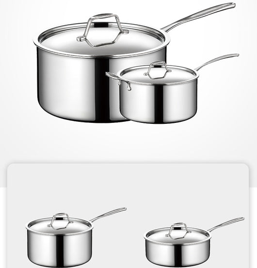 Olla para Salsas de Acero Inoxidable 304 con Fondo Triple y Asa Simple - Image 10