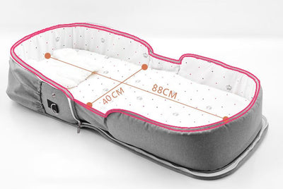 Cuna Portátil Plegable para Bebé con Mochila de Transporte - Image 6