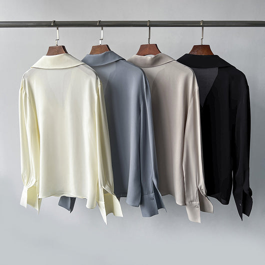 Camisa de Seda Suave con Colgante Cómodo - Image 12