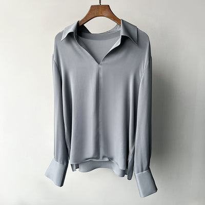 Camisa de Seda Suave con Colgante Cómodo - Image 16