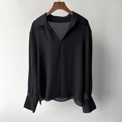 Camisa de Seda Suave con Colgante Cómodo - Image 18