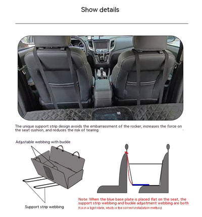 Tapete Protector Impermeable para Mascotas en Auto - Tela Oxford 600D Reforzada - Image 11