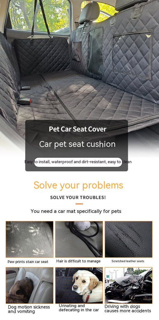 Tapete Protector Impermeable para Mascotas en Auto - Tela Oxford 600D Reforzada - Image 12
