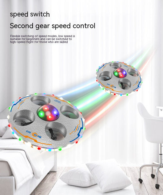 Dron Platillo Volador Luminoso Resistente a Caídas para Niños - Image 8
