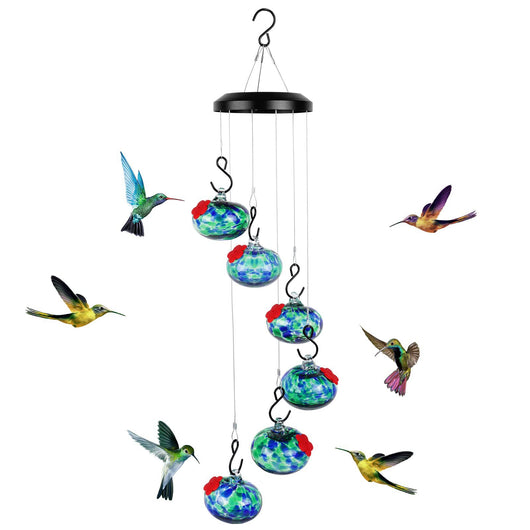 Comedero de Colibríes con Campanas de Viento Encantador - Image 12