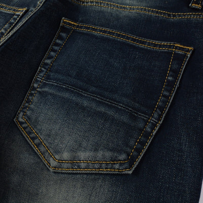 Jeans Azules Rotos con Parches de Cuero - Estilo Urbano de Alta Moda - Image 18