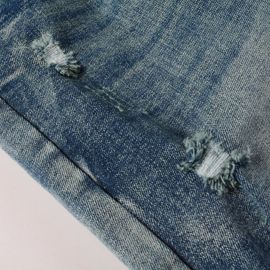 Jeans Rotos con Parches de Color Estilo Retro - Image 26