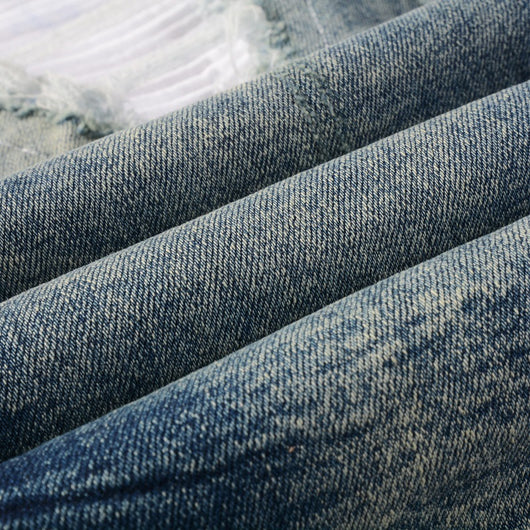 Jeans Rotos con Parches de Color Estilo Retro - Image 28