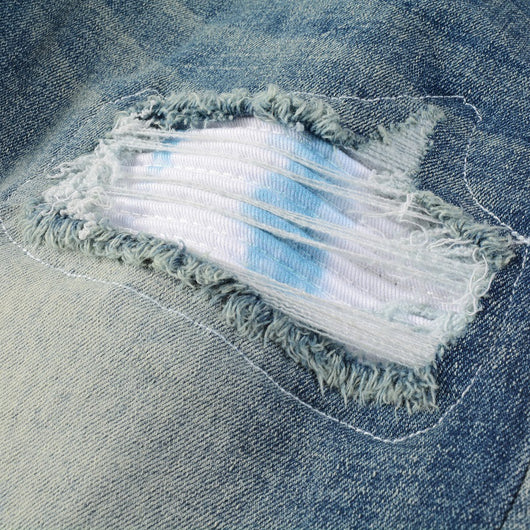 Jeans Rotos con Parches de Color Estilo Retro - Image 32
