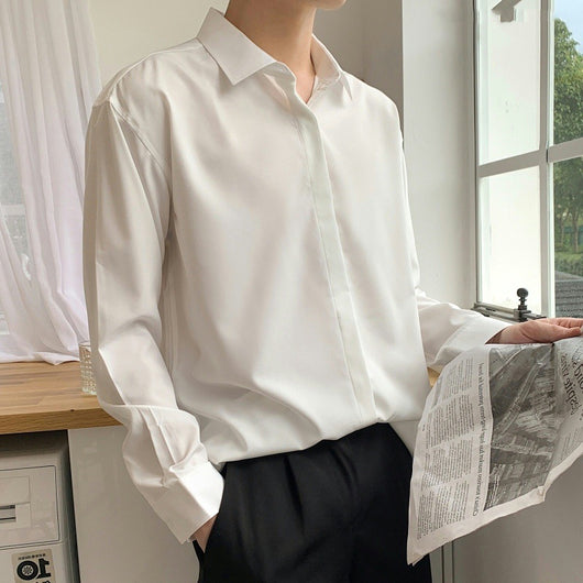 Camisa Manga Larga Audaz para Hombre - Estilo Moderno y Salvaje - Image 16