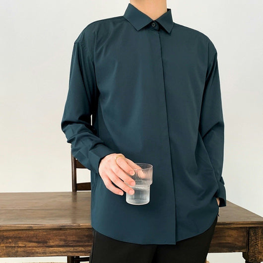 Camisa Manga Larga Audaz para Hombre - Estilo Moderno y Salvaje - Image 17