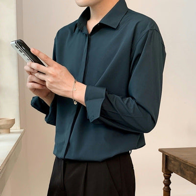 Camisa Manga Larga Audaz para Hombre - Estilo Moderno y Salvaje - Image 18