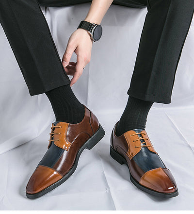 Zapatos de Cuero Talla Grande con Punta Cuadrada - Elegancia Formal y Casual - Image 21