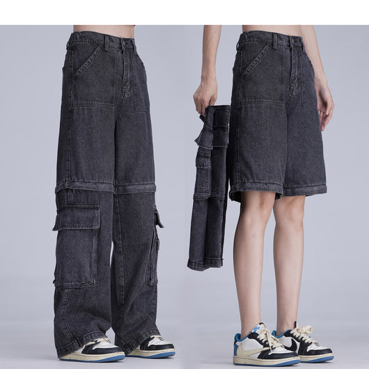 Jeans Desmontables Estilo Utilitario para Hombre y Mujer - Image 11