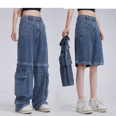 Jeans Desmontables Estilo Utilitario para Hombre y Mujer - Image 12