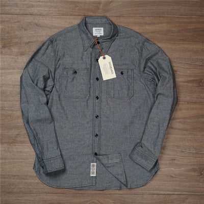 Camisa Casual Retro Slim Fit con Bolsillos para Hombre - Image 22