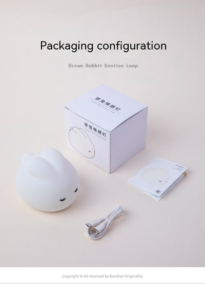 Lámpara Nocturna Infantil Conejo de Silicona con Carga USB - Image 9