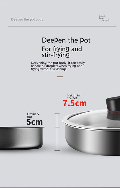 Sartén de Acero Inoxidable 316L sin Recubrimiento para Cocina - Image 9