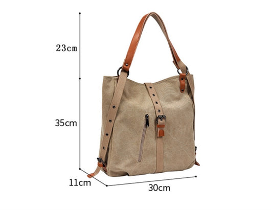 Bolso de Hombro Retro Estilo Simple Gran Capacidad - Image 6