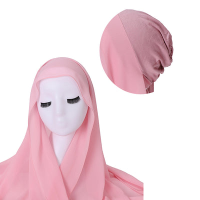 Pañuelo Capucha de Gasa Perlada con Elástico Ajustable - Image 61