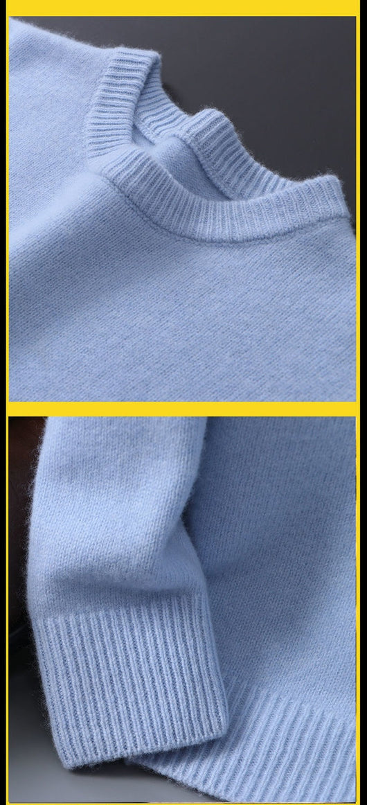 Suéter Holgado de Cuello Redondo - Tejido Grueso Oversized - Image 31