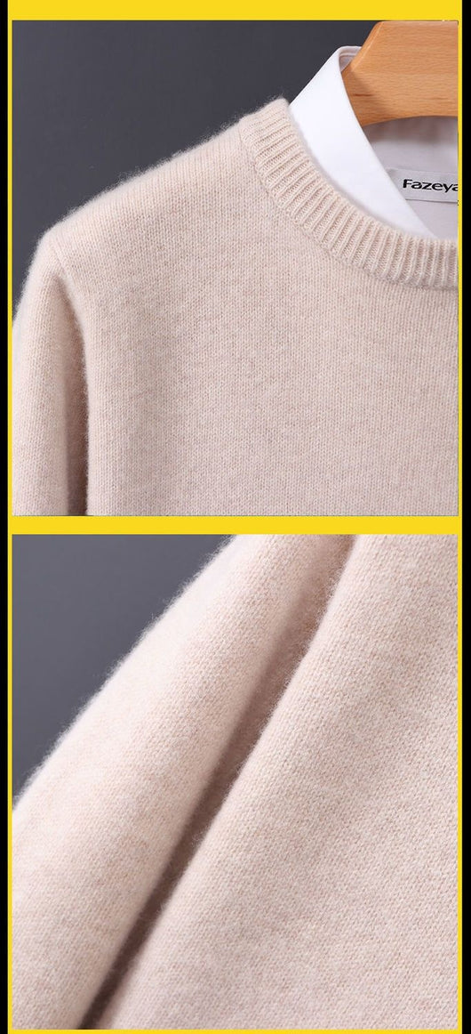 Suéter Holgado de Cuello Redondo - Tejido Grueso Oversized - Image 32