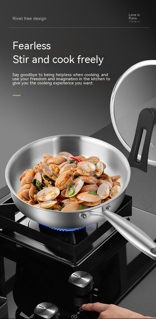 Sartén de Acero Inoxidable 316L sin Recubrimiento para Cocina - Image 26