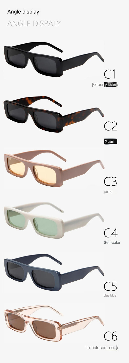 Gafas de Sol Hip Hop Acetato - Estilo Urbano Trendy - Image 16