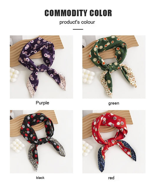 Pañuelo de Seda Estampado Diente de León - Accesorio Profesional Tendencia - Image 23
