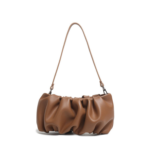 Bolso de Cuero Genuino con Pliegues y Asa Simple - Image 10