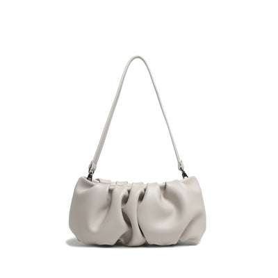 Bolso de Cuero Genuino con Pliegues y Asa Simple - Image 12
