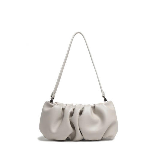 Bolso de Cuero Genuino con Pliegues y Asa Simple - Image 12