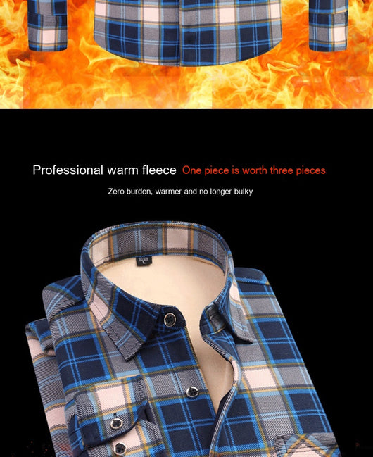 Camisa Térmica Acolchada a Cuadros para Hombre - Image 33