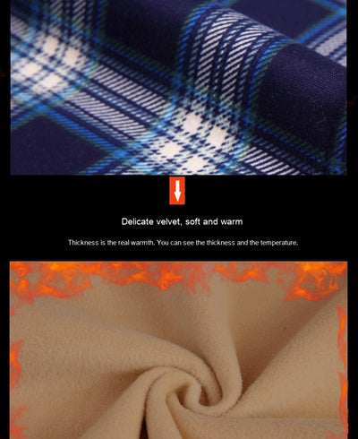 Camisa Térmica Acolchada a Cuadros para Hombre - Image 36