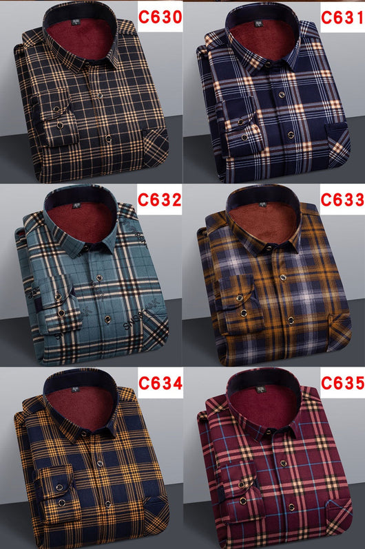 Camisa Térmica Acolchada a Cuadros para Hombre - Image 40