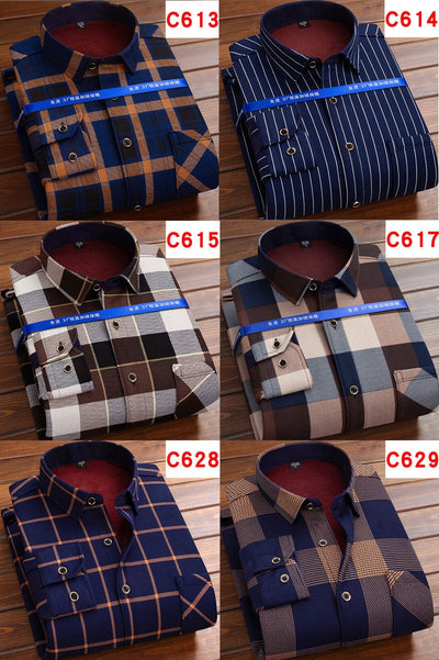 Camisa Térmica Acolchada a Cuadros para Hombre - Image 43