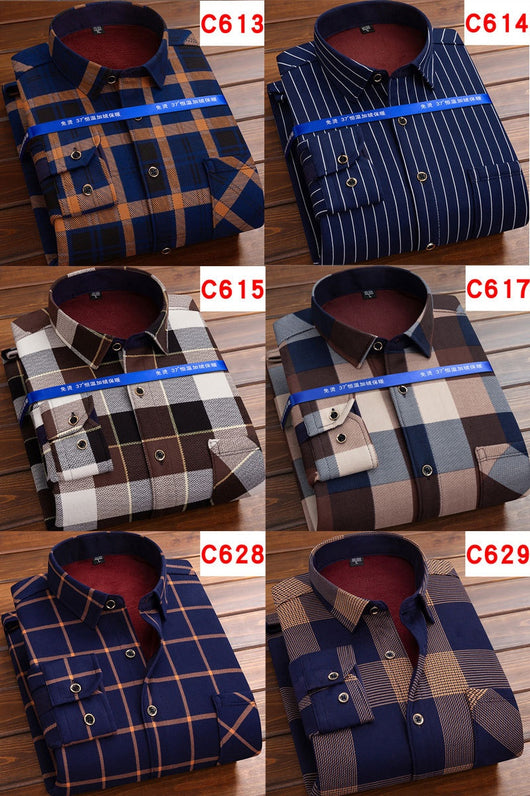 Camisa Térmica Acolchada a Cuadros para Hombre - Image 43
